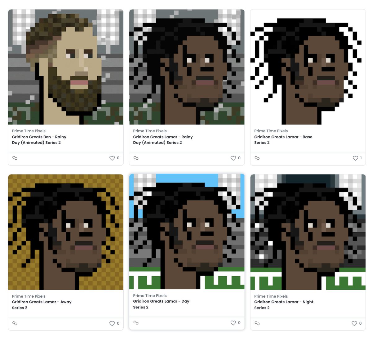 And then there were 6,... .01ETH (Static) and .02ETH (Animated). #PFP #NFTs #PolygonNFT #Football #Ben #Jackson #NFL #New  Link - opensea.io/Bombzies