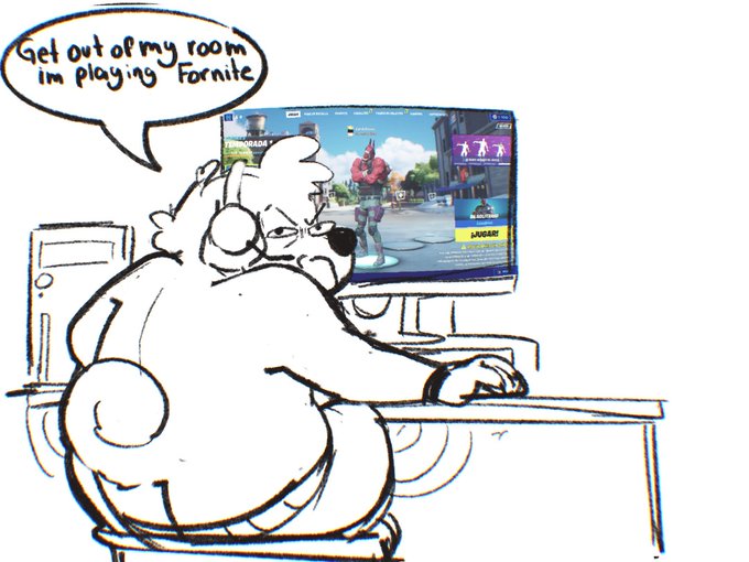 ""I'm so sorry for not uploading drawings, I've been really really  busy with school"" 