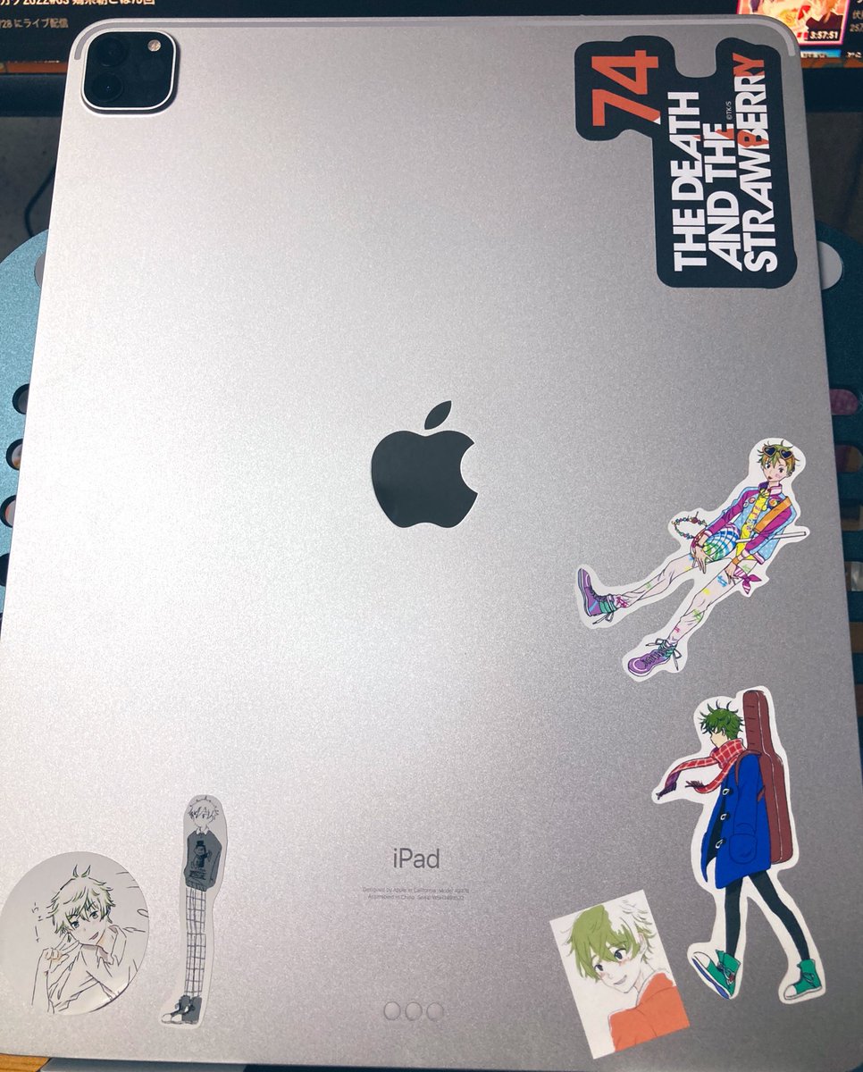 少なくとも数年は買い換えなさそうなものを買ったのでとっときのステッカー貼りまくった✌️