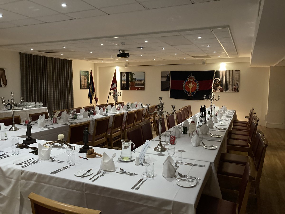 Combined Cadet Force Mess dinner ready to go and we have the pleasure of hosting the Lord Lt of Somerset.<a href="/MillfieldSenior/">Millfield School</a> <a href="/MillfieldMAP/">Millfield MAP</a> <a href="/CttHqsw/">HQSW CTT</a> <a href="/WelshGuards/">Welsh Guards</a> @MillfieldSport <a href="/ChartwellsInd/">Chartwells Independent</a> <a href="/NickDorber/">nick dorber</a>