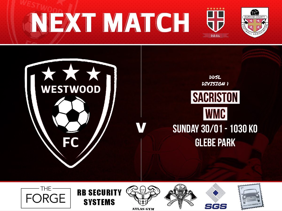 Home game tomorrow against <a href="/SacristonWMC/">Sacriston WMC FC</a>, 10:30 kick off at Glebe Park ⚽️🔴