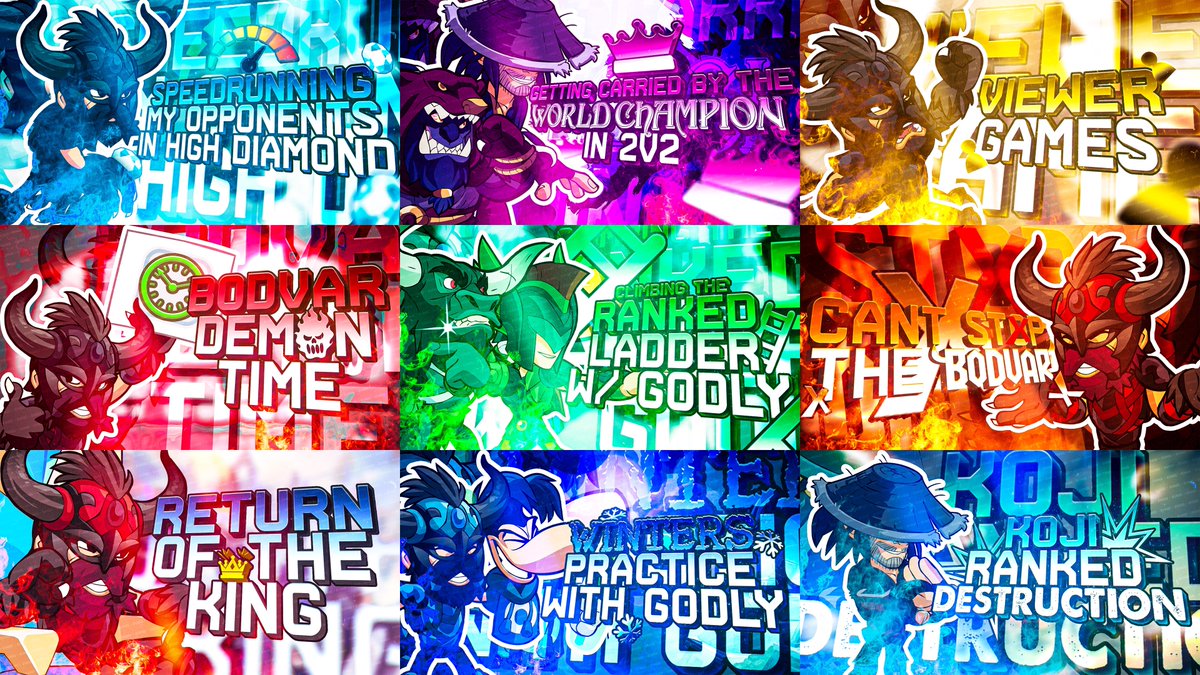 Evaqs's tweet image. Thumbnails — 🎥

Working with @simpLetastico on thumbnails and this is the style direction going forward!

Portfolio: behance.net/evaqs