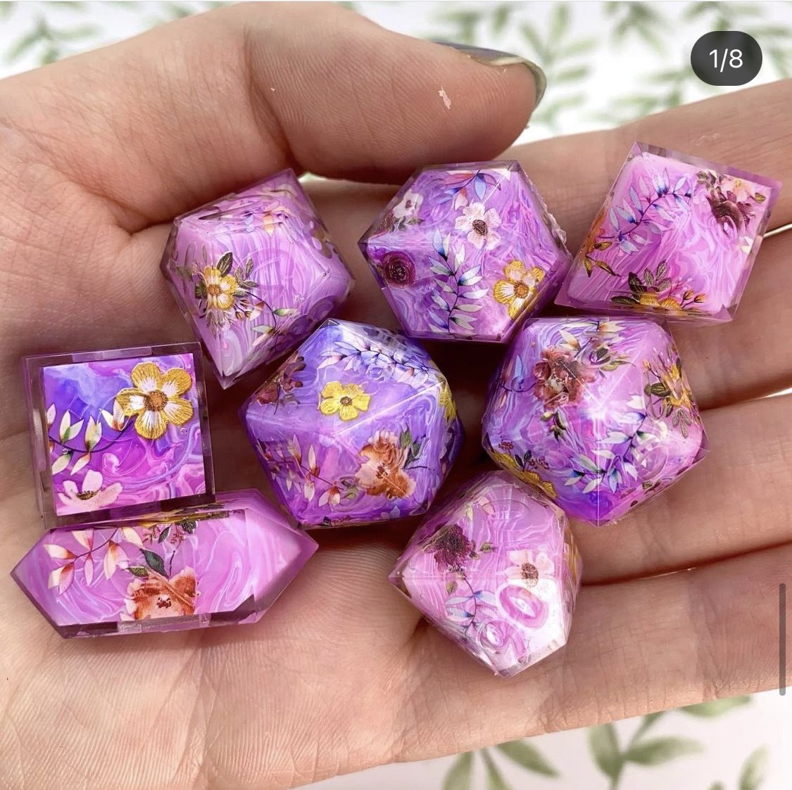taylor_diedrich's tweet photo. Okay this person on Instagram sells these really beautiful dice and I just want more people to see them! https://t.co/JaXQ2sOJlZ https://t.co/VM6shkdCuy