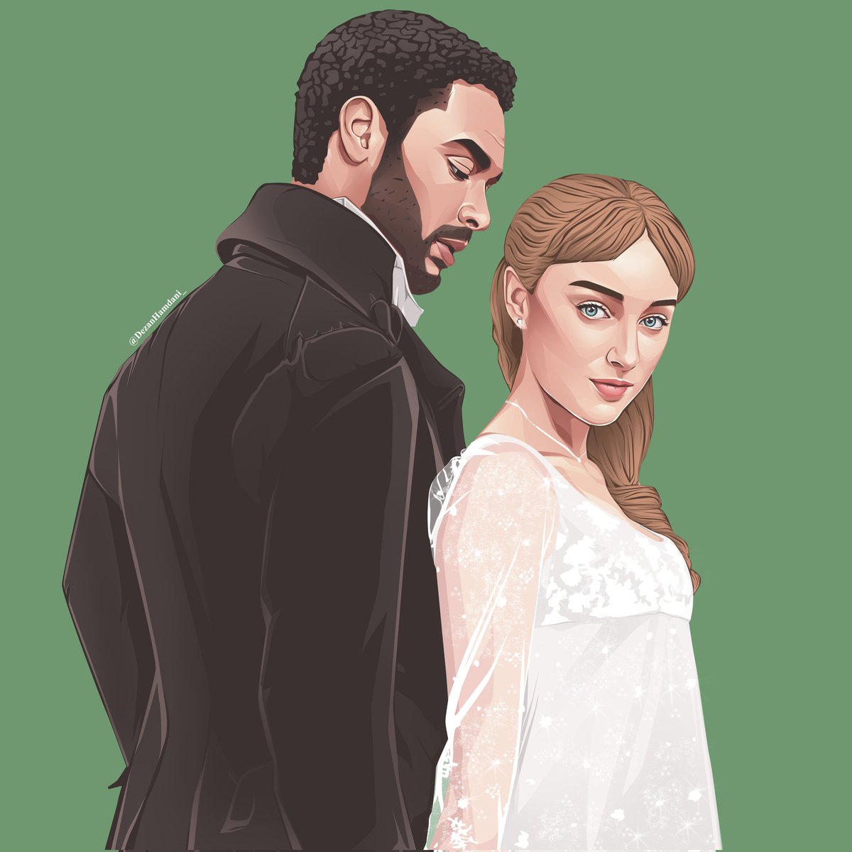 DesignPotrait's tweet image. I CAN&apos;T WAIT S2

#bridgertonnetflix #Bridgerton #couplesgoals #opencommissions #vectorart #designs #cartoon #ArtistOnTwitter #potrait #vector #illustration #Photoshop