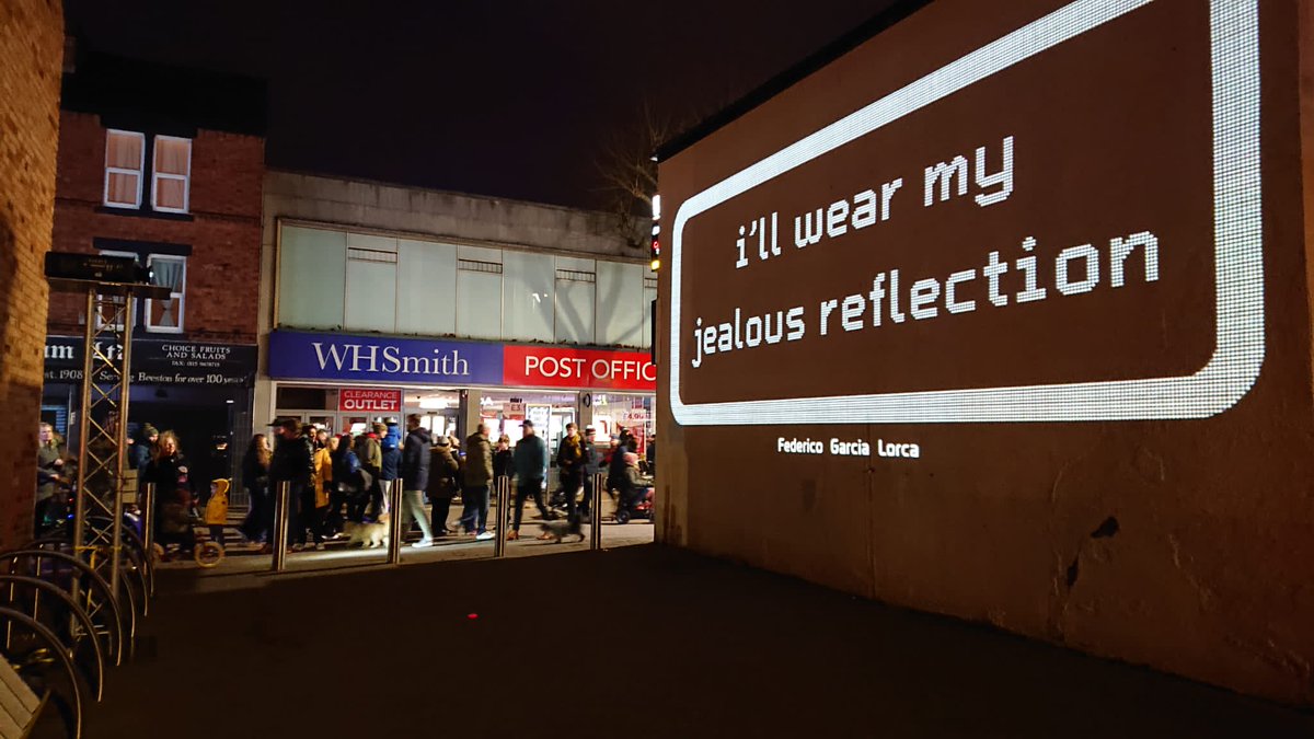 NAV_AVSupplier's tweet photo. Great to be out and about on this chilly January evening and involved with the #beestonlightnight doing some some outdoor projection. https://t.co/djRqs3osUL