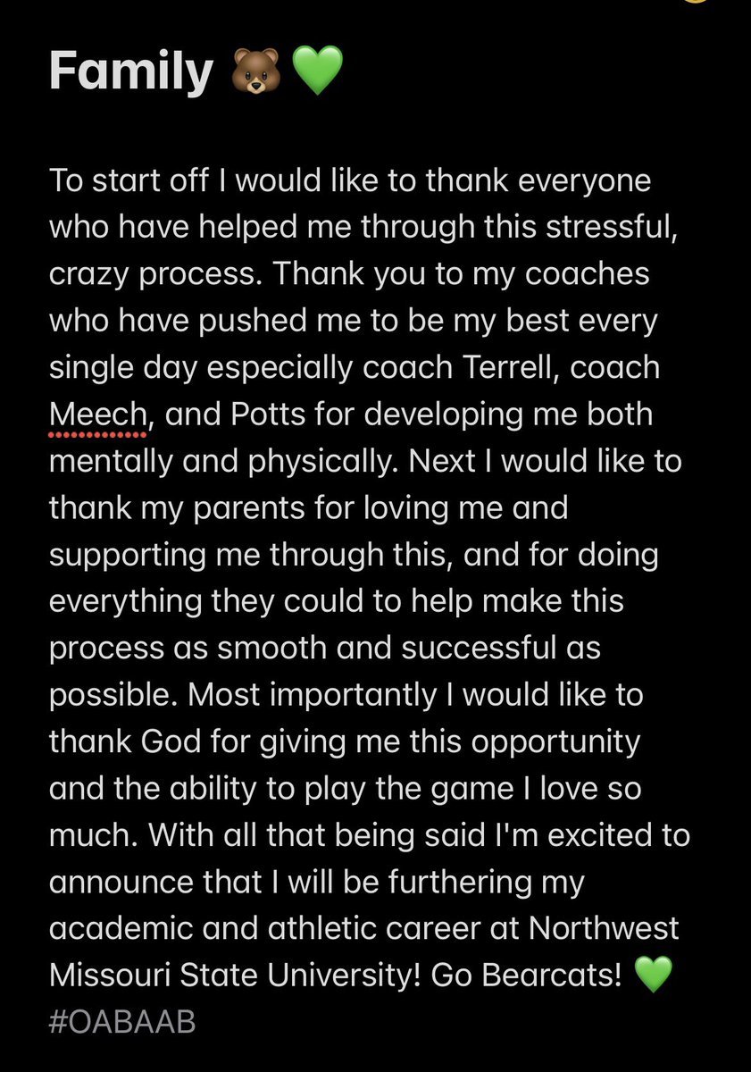 Hayden Essex (@haydenessex) on Twitter photo 🟢⚪️**COMMITTED**⚪️🟢 AGTG <a href="/CoachATerrell/">Allen Terrell</a> <a href="/Meechie_47/">Coach Meech</a> <a href="/CoachWrightD/">Rich Wright</a> <a href="/CoachTSturdy/">Todd Sturdy</a> <a href="/BClay_9/">Coach Clayton</a> <a href="/TopSpeedLLC/">Joseph Potts</a> 🟢⚪️**COMMITTED**⚪️🟢 AGTG <a href="/CoachATerrell/">Allen Terrell</a> <a href="/Meechie_47/">Coach Meech</a> <a href="/CoachWrightD/">Rich Wright</a> <a href="/CoachTSturdy/">Todd Sturdy</a> <a href="/BClay_9/">Coach Clayton</a> <a href="/TopSpeedLLC/">Joseph Potts</a>