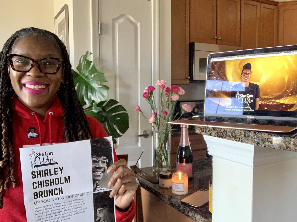 1ericasavage's tweet photo. ๐ฃ๐ฃ๐ฃShout out to @shecanwinnow and founder Jasmine for a phenomenal #SCWSCBrunch today! The virtual awards ceremony, brunch and after party was nothing short of excellent and the #VIP swag was haute!!! Blessings on a well earned retirement Jas! #SheCanWin #brunch #Saturday https://t.co/d1P9UdYf2c