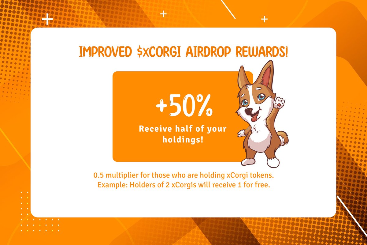 GabUndertaker's tweet photo. 🎁#xCorgi #Giveaway 🎁

🏆 0.2 $xCorgi each to 5 winners😍

✅Rules 
🐶Heart&amp;Retweet
🐶Follow @XRP_Corgi &amp; ME
🐶Tag 5 or more friends 
🎮Join Discord: 
https://t.co/uGkTZp0RV3

More details of Perks Joining Discord.
( 1/3 )
48hrs via twitter picker⏳

#XRP #xCorgi #XRPLcommunity https://t.co/mzcX3zeOhk