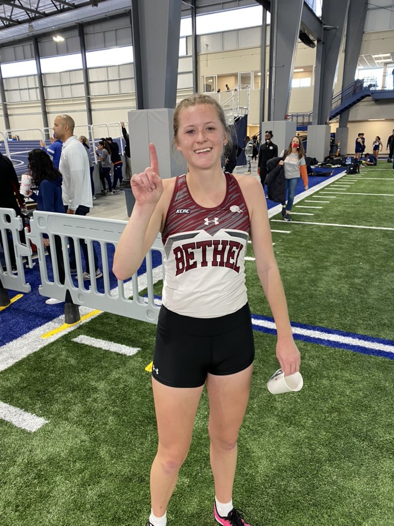 And your new Bethel College women’s 3000 record holder- Natalie Graber!