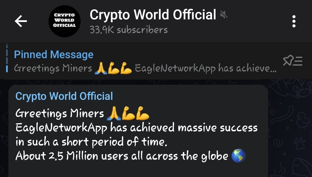 EagleNetworkApp's tweet photo. Lots of talking about #eagleminingnetwork on telegram on bigger channels π₯³
Stay tuned for more !!
.
. https://t.co/j6dcRiNPAu