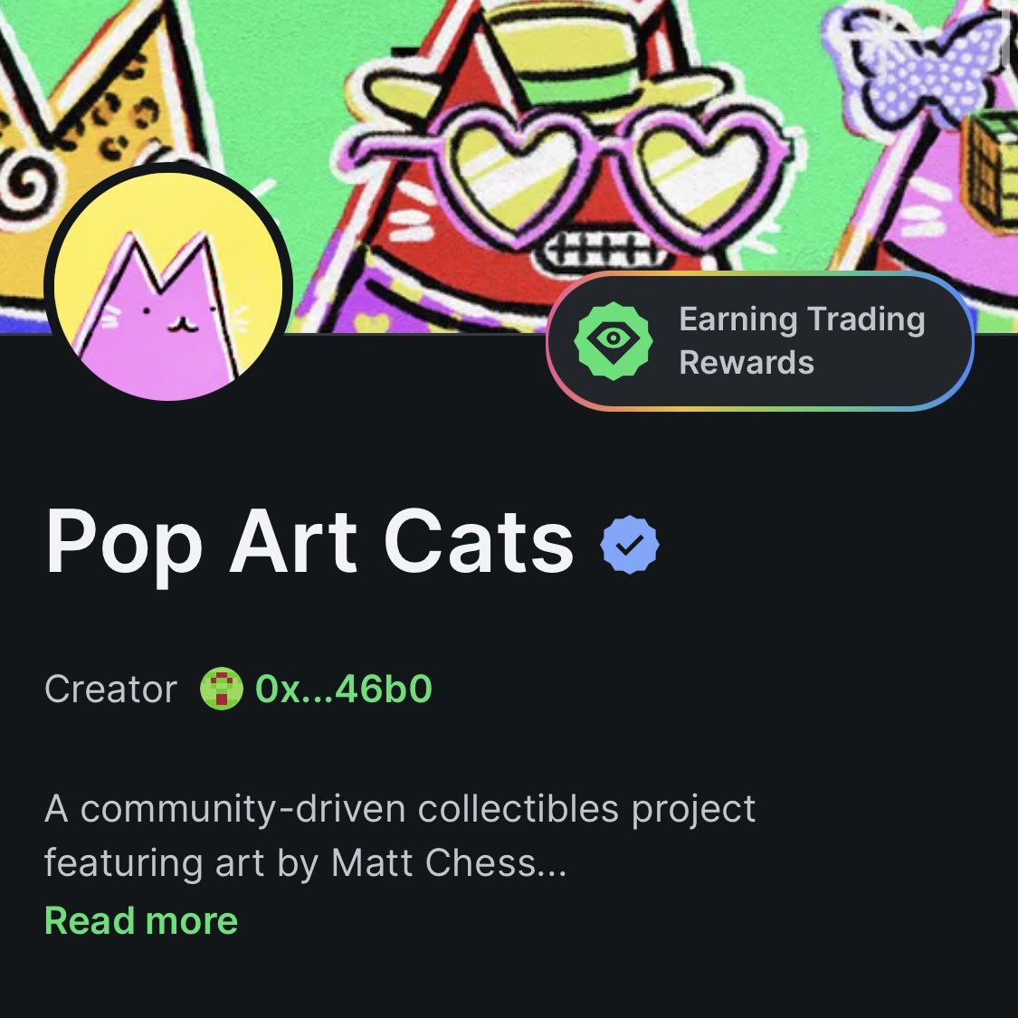 popcatsssss's tweet photo. We're verified on @LooksRareNFT 😻 https://t.co/HPcqrbxk1U