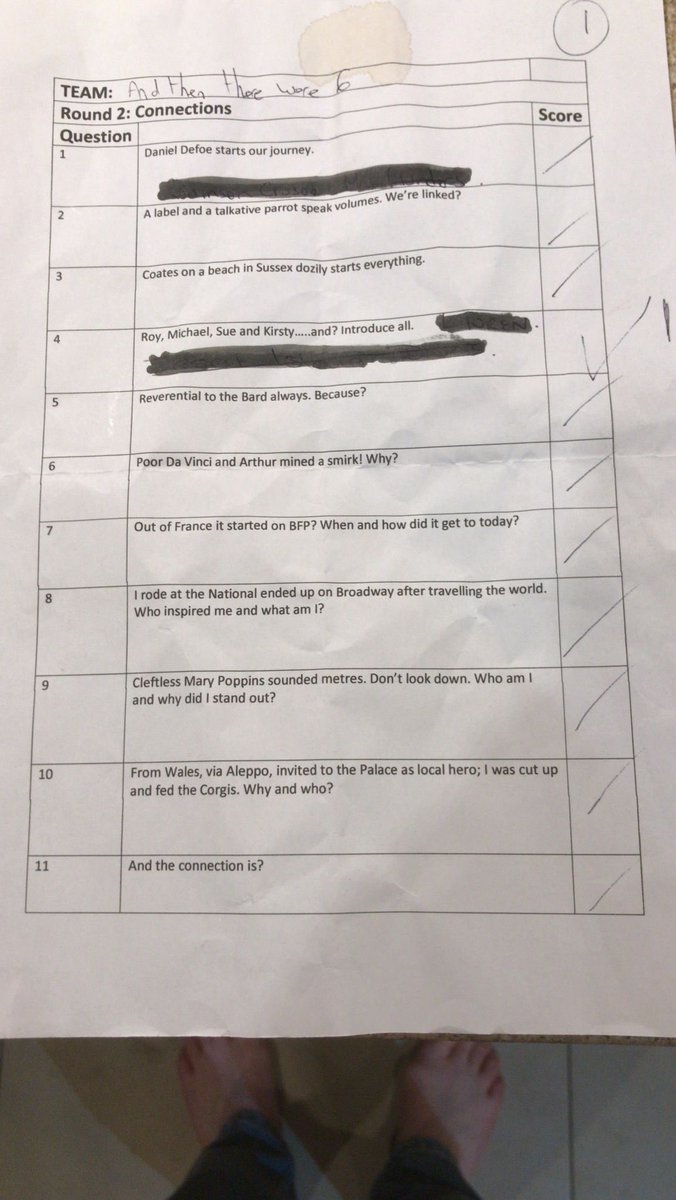 CattellNicky's tweet photo. @OnlyConnectQuiz Can you make any sense of this cryptic connection round we had in our pub quiz last night. The whole pub was baffled and intrigued to know if your question writers would take a look and their thoughts? 👀👩🏼‍🎓 https://t.co/hP21lVxcN8