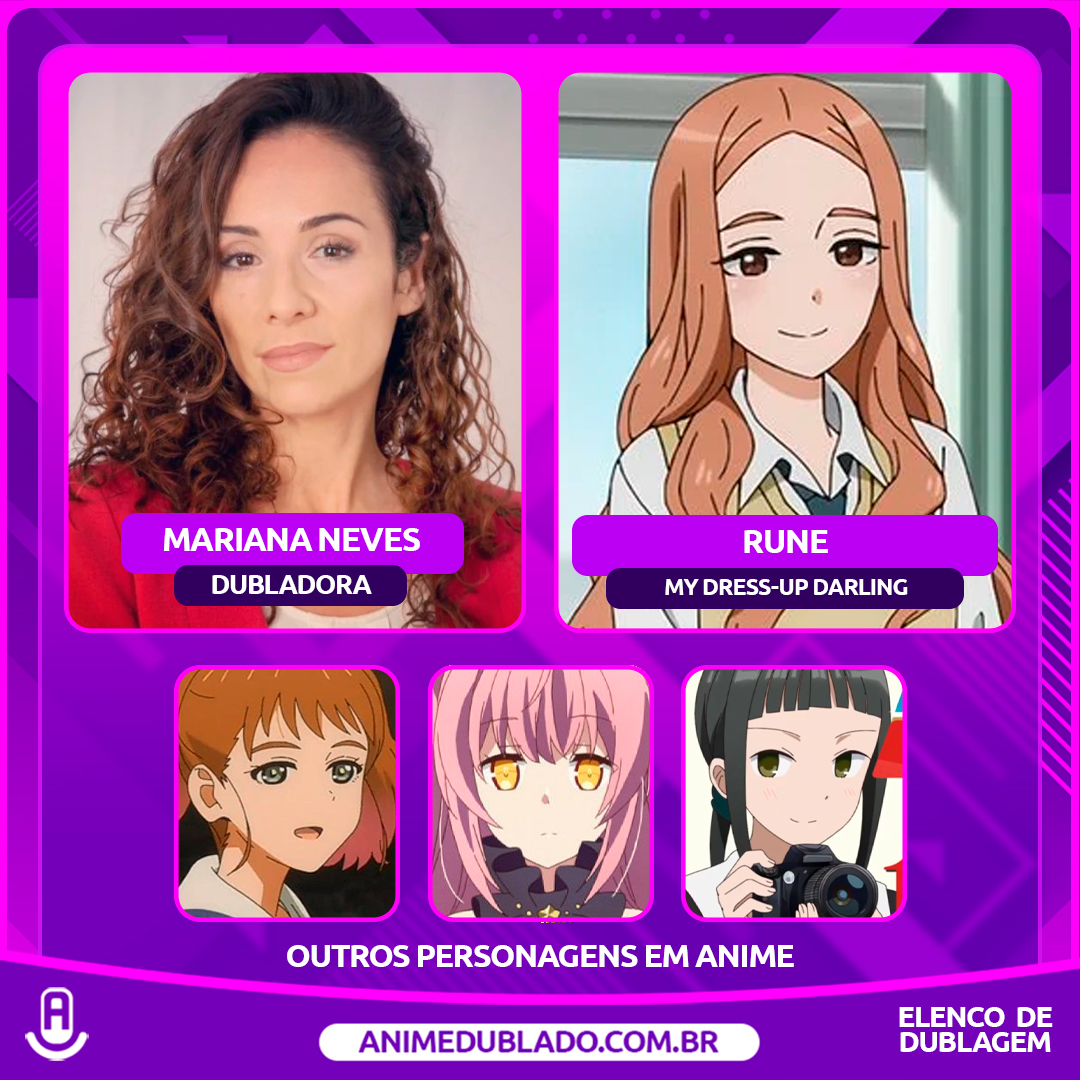 Anime Dublado on X: Mariana Neves como Rune