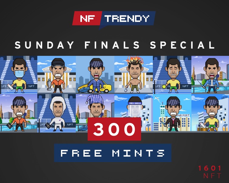 nftrendyio's tweet photo. 🎾Its final day on @AustralianOpen 🎾
To celebrate we will give 300 #freemints 
Who is gonna win @RafaelNadal vs @DaniilMedwed 

You will win for sure when come #Mint here: https://t.co/2UT12MSrLh

#NFTs #NFTGiveaway #nft #ethereum #AustralianOpen #AO2022 #tennis #NoVaxDjoCovid https://t.co/8LMTfJ99Ou