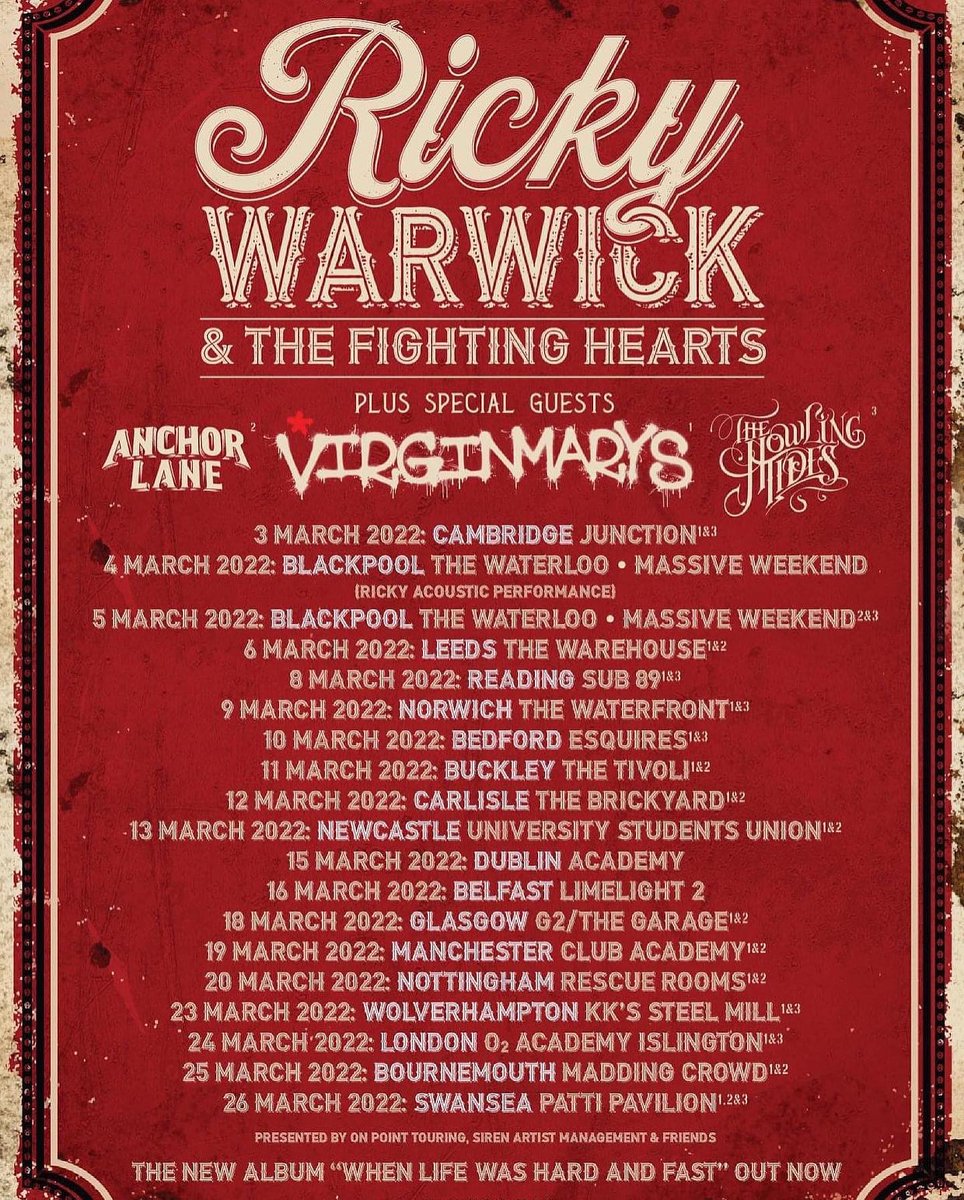 Tickets on sale now !!
