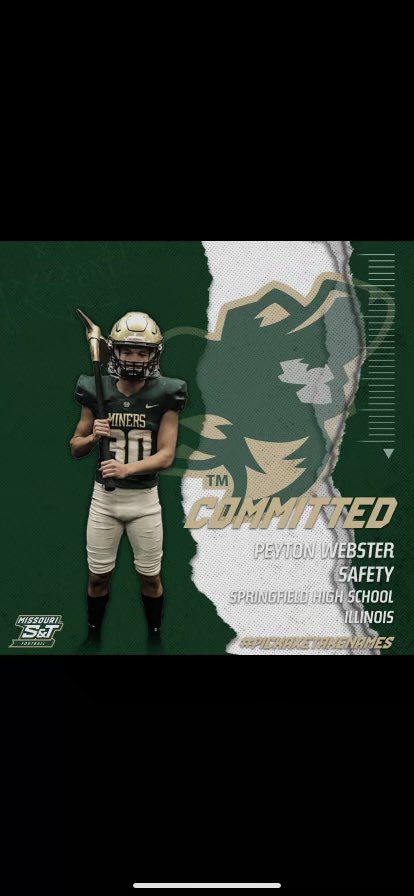 PeytonWebster5's tweet photo. All in committed!! Let’s get it ⛏@ToddDrury @CoachRoss_ @Miners_FB @coachball_FB https://t.co/KjDSuxjSfr
