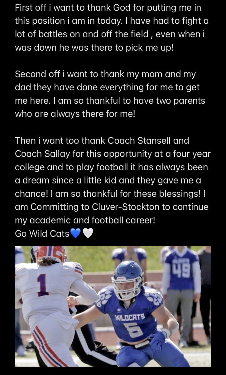 MichaelAceSalt1's tweet photo. #AGTG 100% Committed @CSCwildcatsFB @CoachStansellCS @CoachSallayCSC @CoachTHead @GSHSDolphins https://t.co/6B5lJtrrOZ