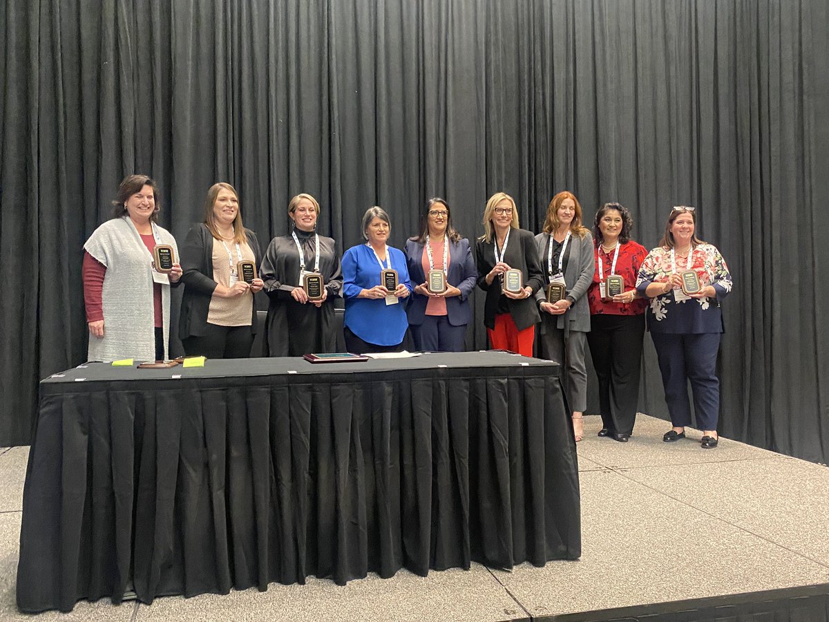Congrats to our BRAVO Award winners - 1 from each TCWSE region - who are exemplary practitioners w/innovative programs &amp; initiatives that promote community &amp; parental involvement. Thank you for the difference you are making in your communities! #tcwse2022 #DreamBelieveClaimBeIT