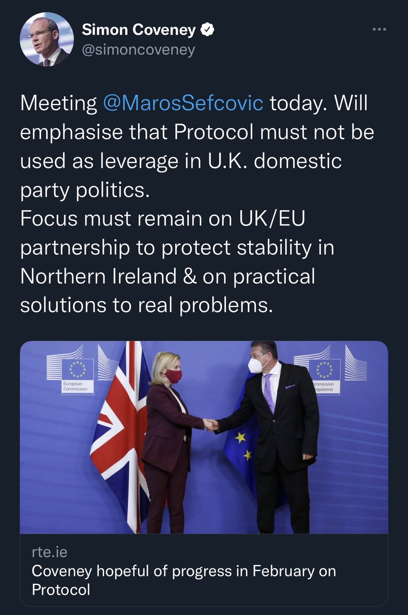 This week is an excellent example of why <a href="/simoncoveney/">Simon Coveney</a> is our Minister for Foreign Affairs... 👏👏👏