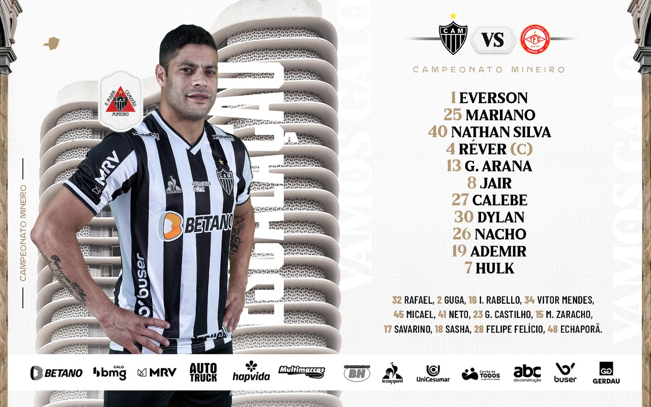 📋 GALO ESCALADO! Confira nossa - Clube Atlético Mineiro