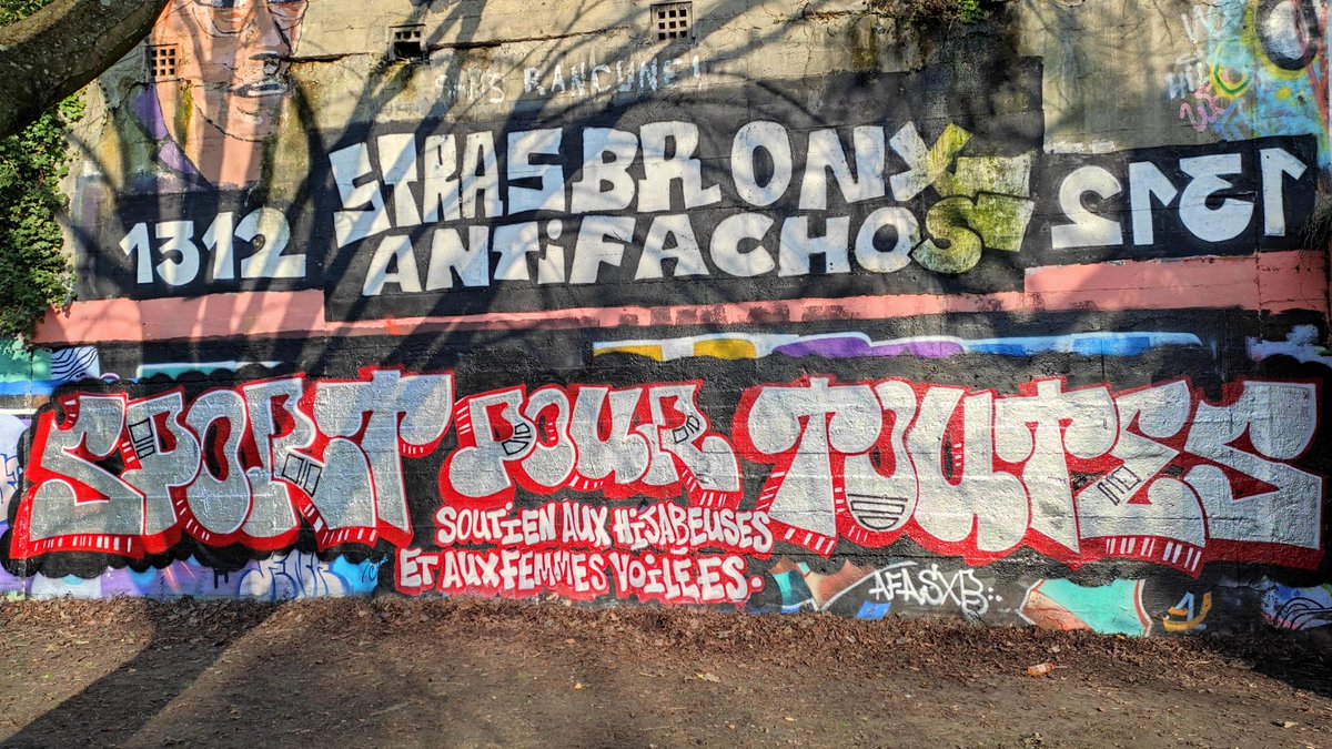 De #Strarbourg à #Nantes, soutien aux hijabeuses et aux femmes portant le voile face à l'islamophobie d'Etat.
#Hijabeuse #SportPourToutes #StopIslamophobia
<a href="/AfaNantes/">Action Antifasciste Nantes</a> <a href="/AFA_SXB/">Action Antifasciste Strasbourg 🇵🇸</a>