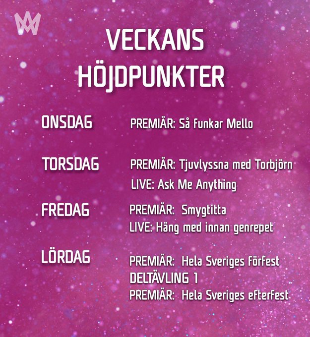 Veckans höjdpunkter