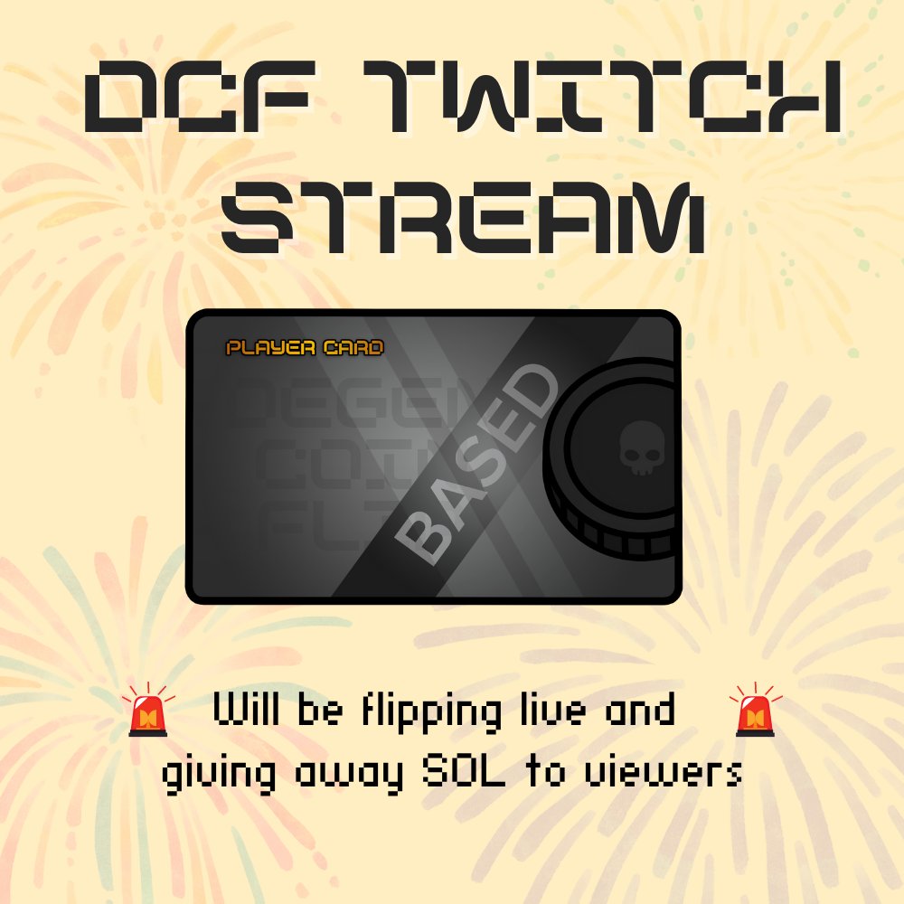 JulianSarokin's tweet photo. 1 $SOL Giveaway for @DegenCoinFlip Wave 4 Mint at 11PM UCT Today!! 

To Enter:

- Retweet
- Tag 2 Friends
- Follow @JulianSarokin and @DegenCoinFlip

Winner picked LIVE on stream at 11:15PM UTC: https://t.co/5FKhvVNdMg https://t.co/ollpxxFJ9R