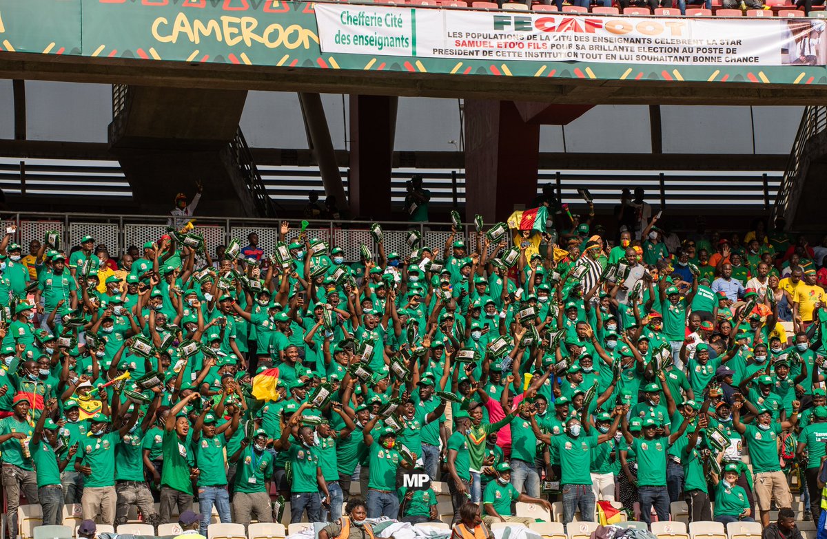 motion19store's tweet photo. Le public de #douala était heureux d’accueillir les @LIndomptables pour leur première rencontre au #JapomaStadium dans cette #CAN2021. 

📸 @Charlesyvan5 

#feelfree2create
#CANTotalEnergies2021 
#CanTotalEnergiescameroun2021 https://t.co/vvSBQCdNUj