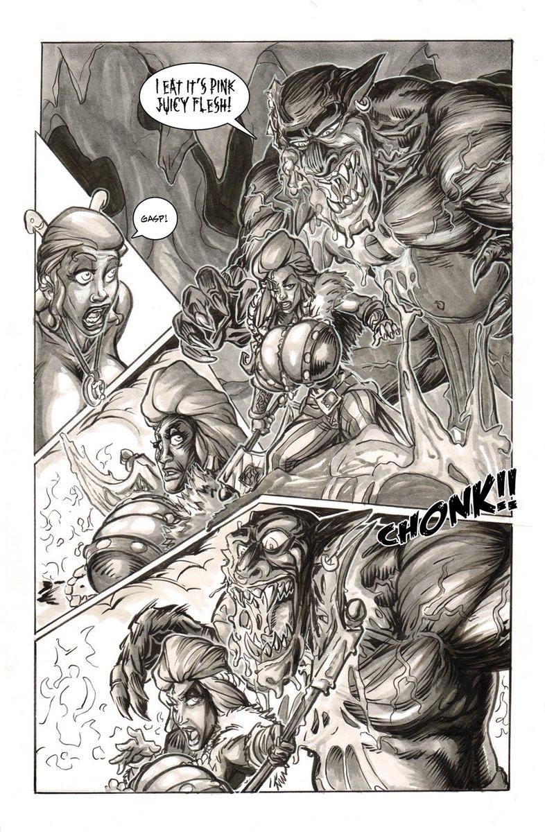 BadAxeStudios's tweet photo. The “Lady Ragnarok” #1 Kickstarter campaign is at the halfway point!  Here’s a sneak peek at my buddy Daniel Plegel’s outstanding interior art for the project! 

Follow the link to grab up something and help bring this adventure to life!

https://t.co/hNWyEL50lG https://t.co/wcUIOyet0U