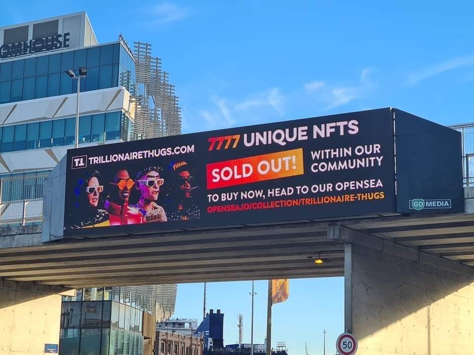 TThugsNFT's tweet photo. Who lives in New Zealand? we have 80 billboards throughout the country... https://t.co/Ud4pLFnoI3