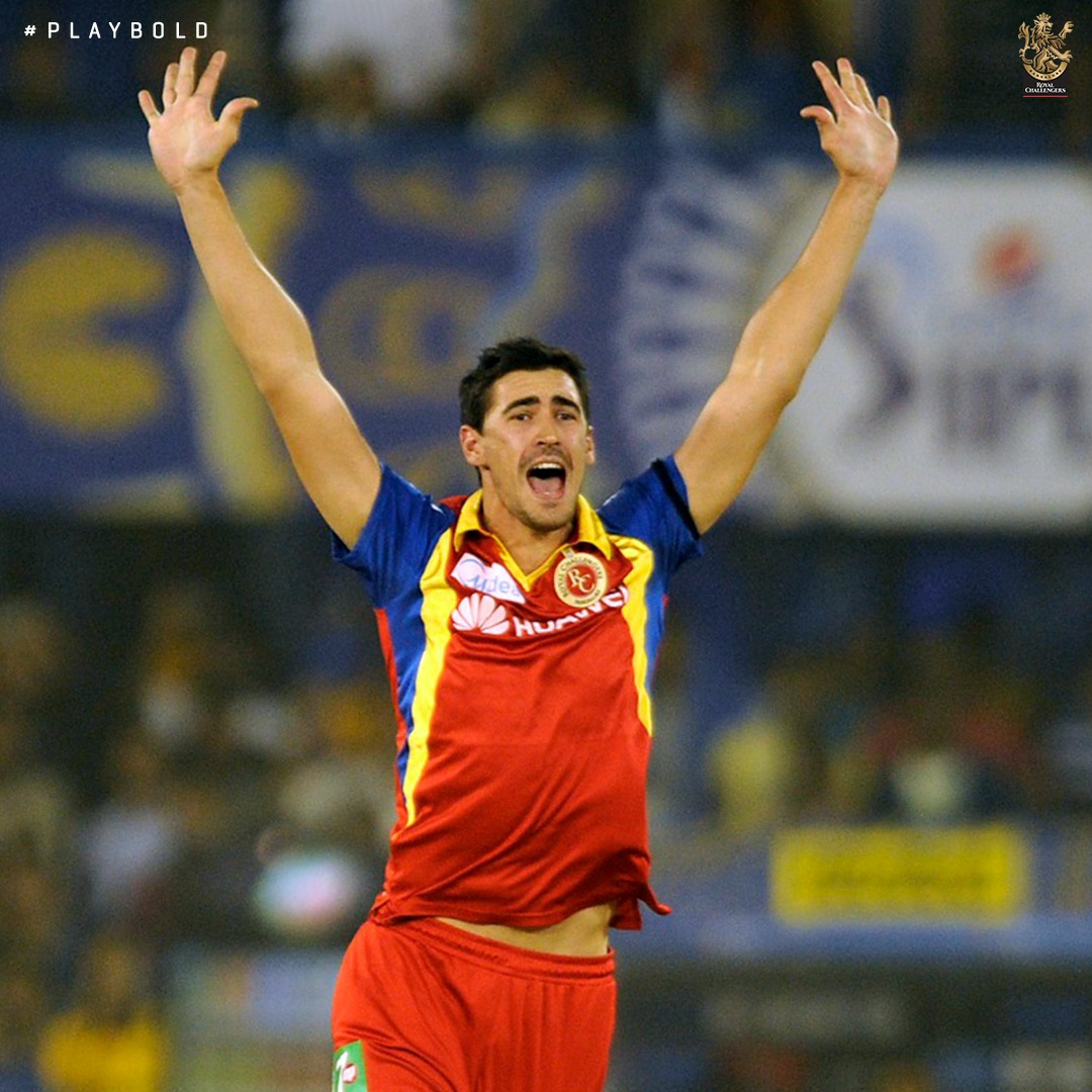 RCBTweets's tweet photo. Here's wishing our former pacer, Mitchell Starc, a very happy birthday! 🥳

Have a great day, mate! 🎂

#PlayBold #WeAreChallengers https://t.co/BCBvQPuFAf