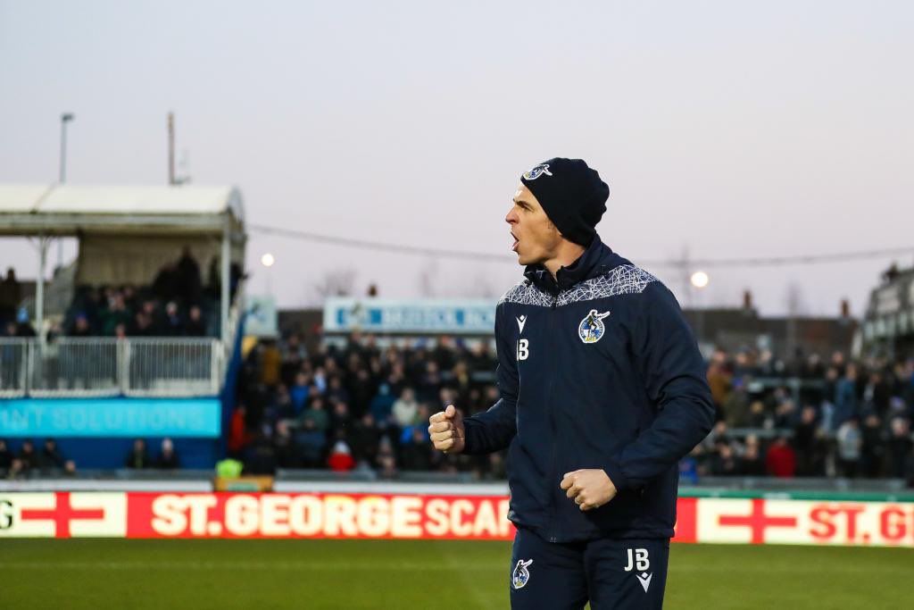 Joey7Barton's tweet photo. Up The Gas!!! 

Amazing support. 12th man got us home. As mentioned in the programme message to you all. 

Thank you. Stay behind these lads, they will keep delivering. 💙👍

#3pts https://t.co/9uKX1Cabau