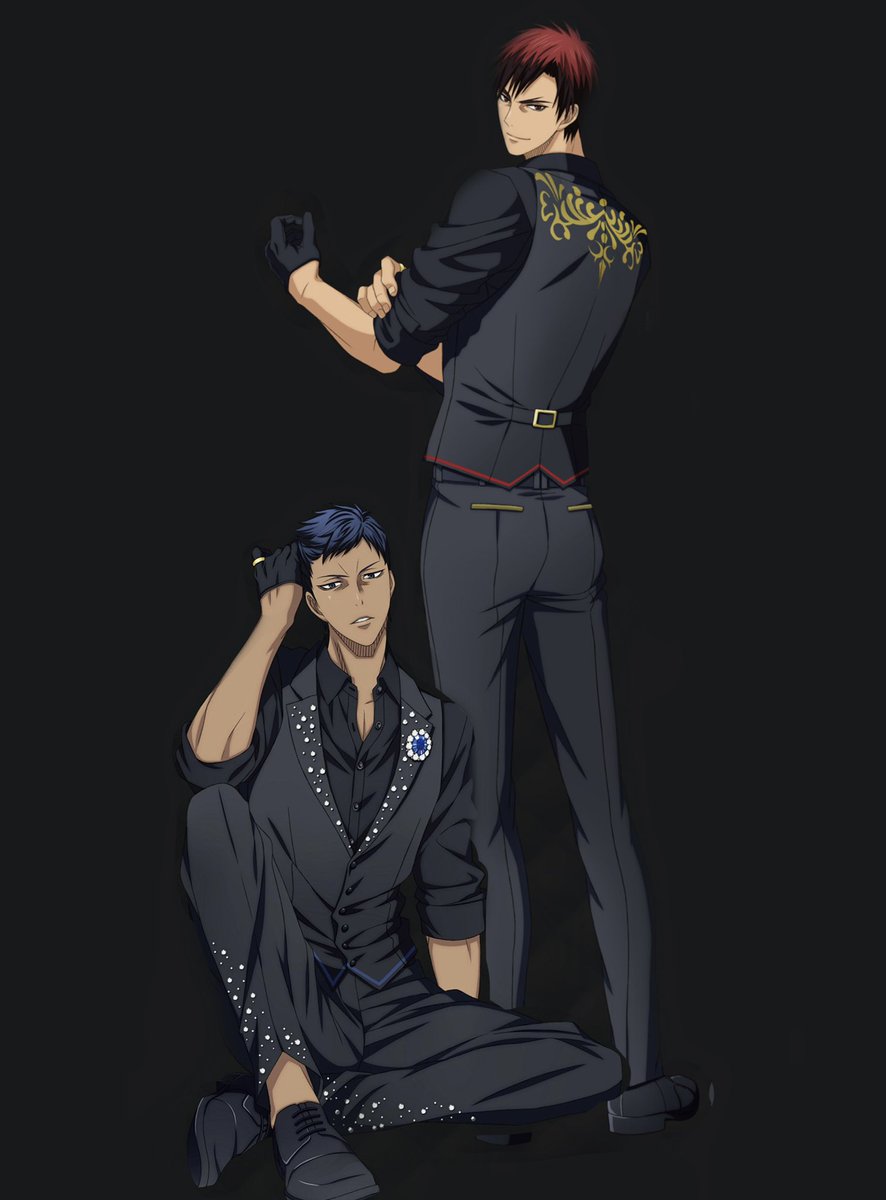 Me?????? Obsessed???????With AOKAGA IN BLACK SUIT???????? Yes.