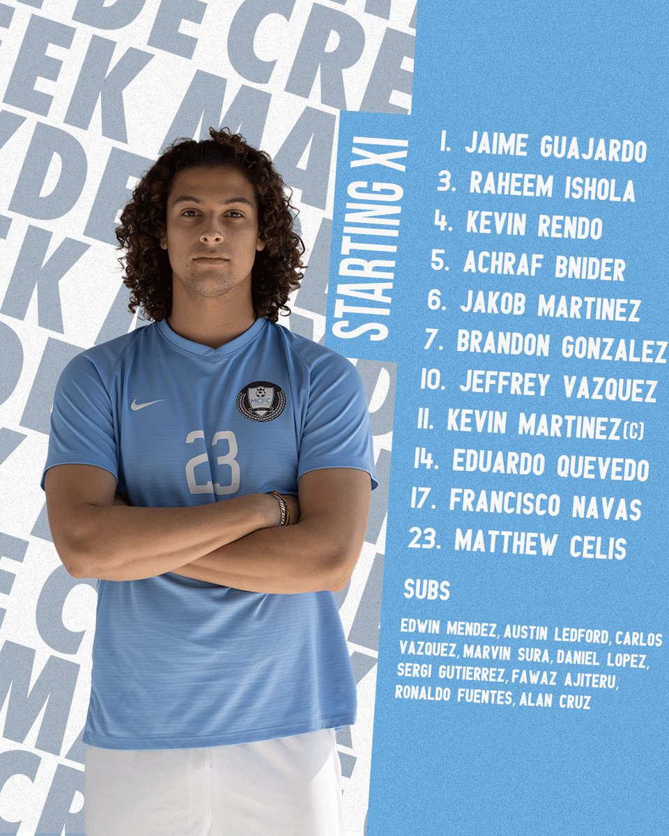 MaydeCreekFC's tweet photo. Game day is today. Kick off is at 8 pm at British International School of Houston. Here is your starting XI for tonightโs match. #WithinUs https://t.co/Z2ubLM7aiH