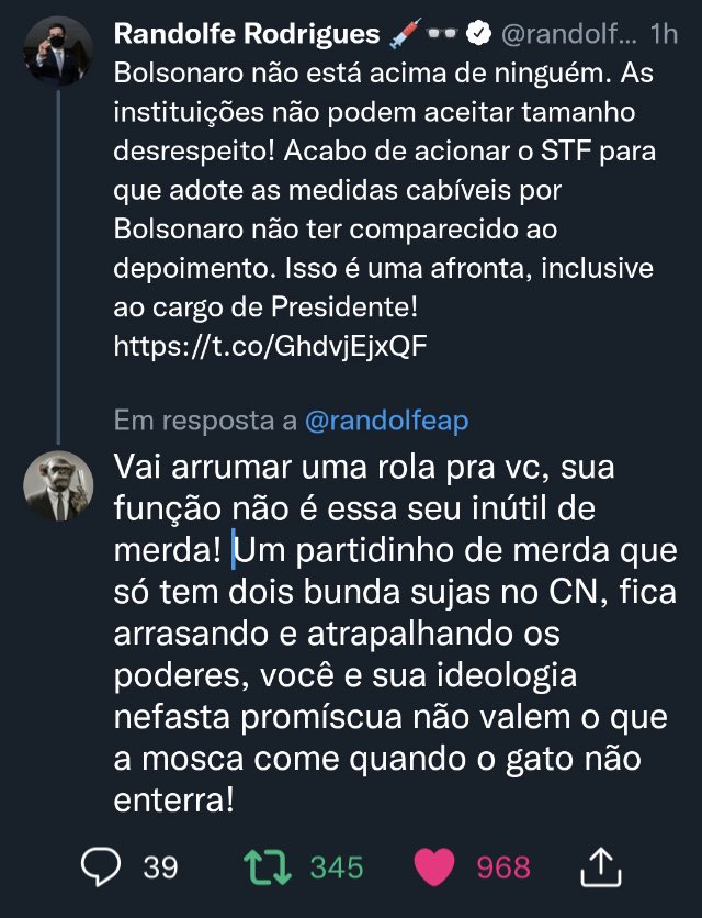 BastosJusmari's tweet photo. Só assim está Gazela saltitante aprende …..
#ForaRandolfeRodrigues https://t.co/xlNNfgycMG