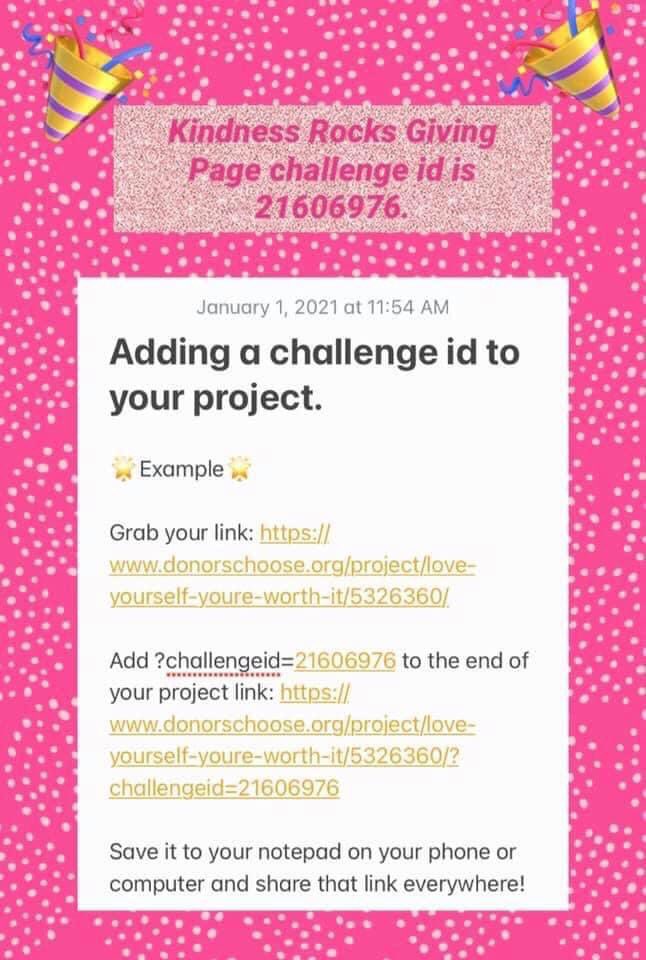 Kindness Rocks DonorsChoose Giving Page tweet media