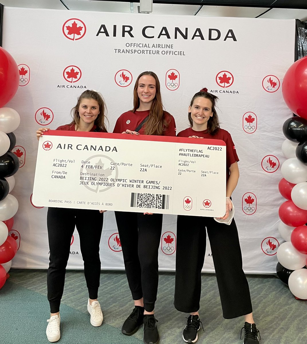 Beijing bound! #FlyTheFlag #TeamCanada