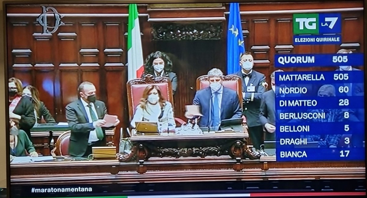 Ci perdoni presidente #Mattarella se questa politica è incapace e inconcludente. Ma almeno sotto la sua guida siamo più sereni.
Buon lavoro!

#maratonamentana #PresidenteDellaRepubblica #Quirinale