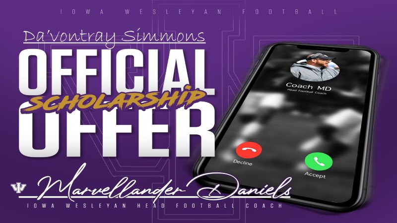 DVontray3's tweet photo. I’m blessed to receive an offer from Iowa Wesleyan University 🐅@jeremiahsilone5 @rwalt8 https://t.co/JhxZIdC2oc
