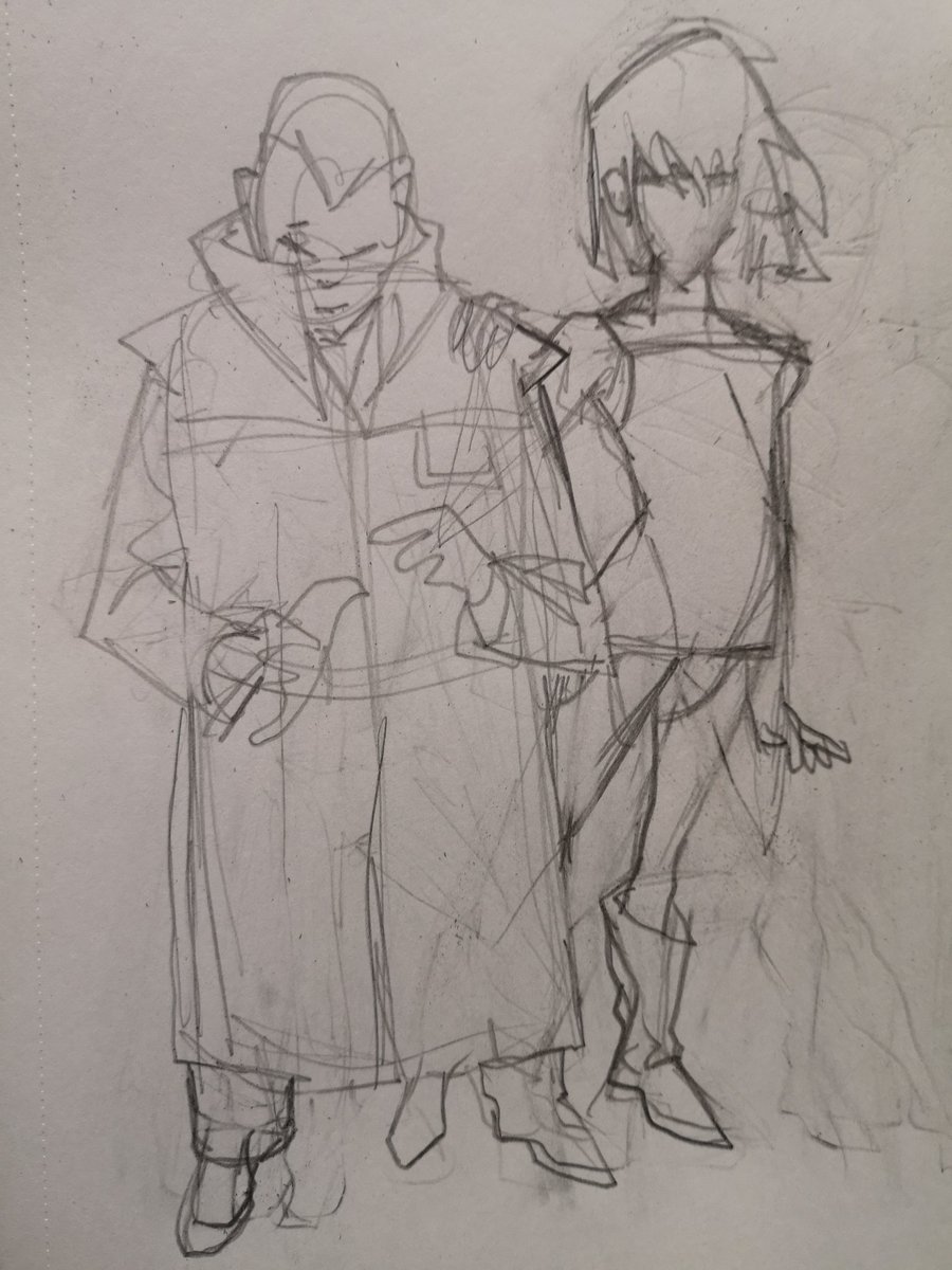 deanbeattie's tweet photo. Can't muster more that a doodle cos I is feeling utterly rough, innit.

Roy and Pris 
#bladerunner https://t.co/MduJ8MjE99