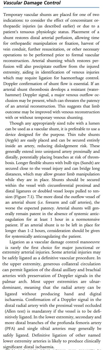 DRAFTABAHMED7's tweet photo. Vascular Damage Control
𝗥𝗲𝗳:Fundamentals of Frontline Surgery.
#vascularinjury 
#shunt
#extremitytrauma
#damagecontrolsurgery https://t.co/aiQLN2smEw