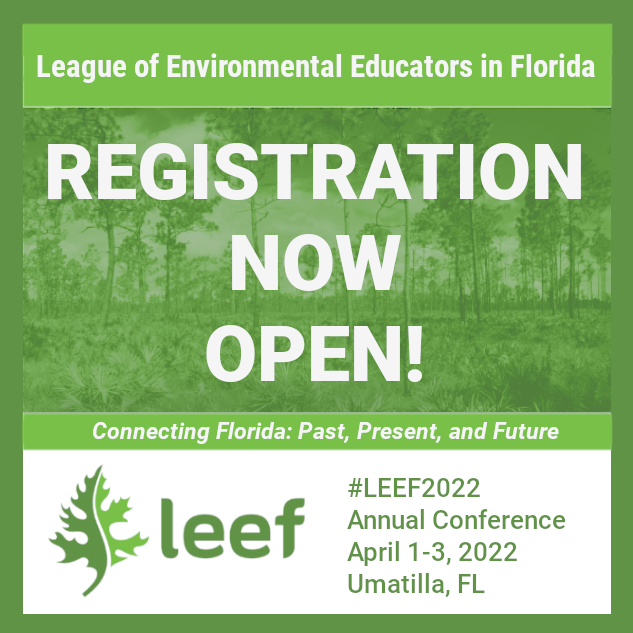 LEEF_Florida's tweet photo. Who's ready for education & fun in the woods! 🌳
#2022LEEF Conference 😊💚
April 1-3, '22
Umatilla, FL
Field trips, workshops, storytelling & presentations lined up!
Register now!
💻✏️
https://t.co/mdxFOQ1MOV
#teachers #educators #outsideEd #enviroEd https://t.co/GW2LrtIf0l