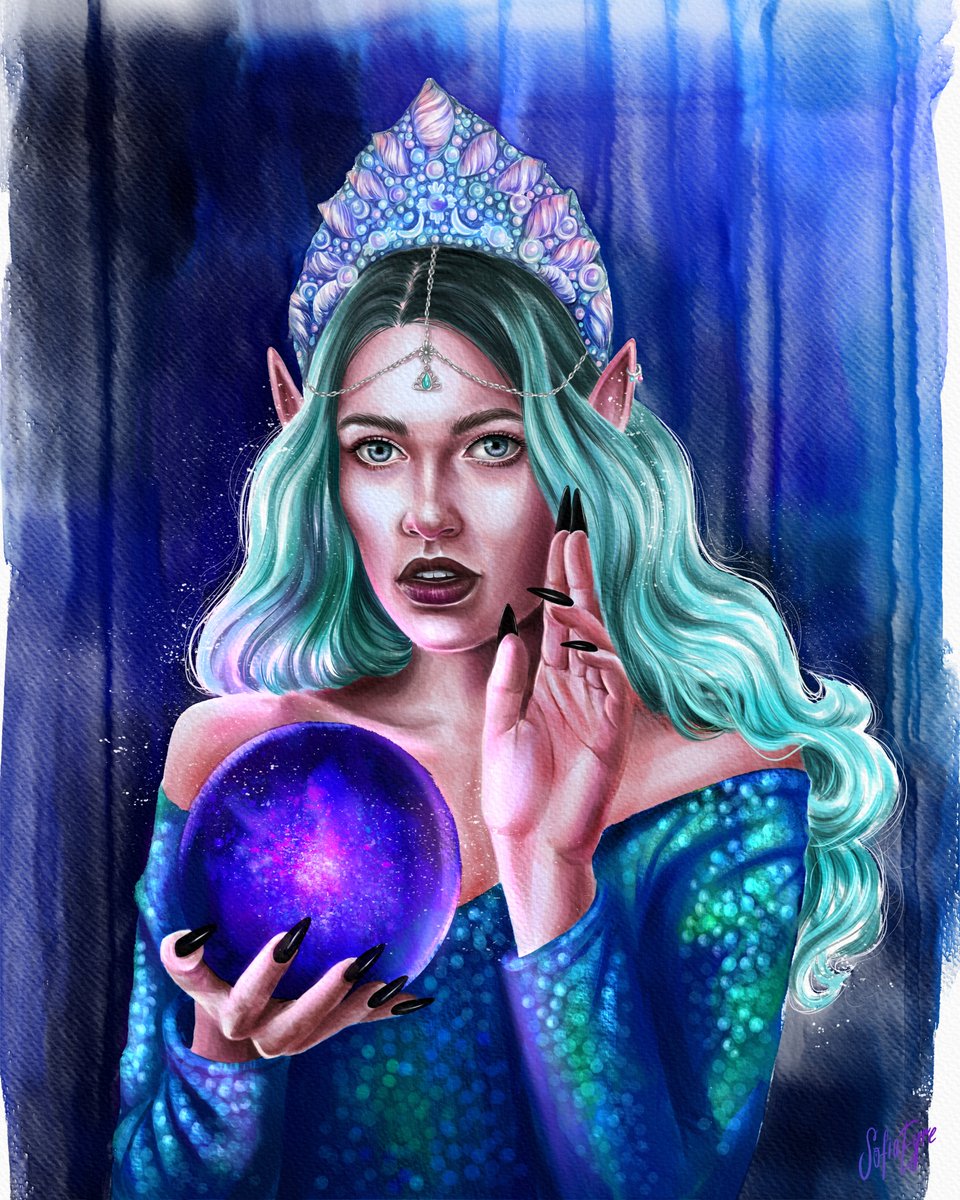 Friends, meet my new work "Night Elf".✨ It took a long time, but I'm incredibly happy with the result!🔮

It's available on <a href="/opensea/">OpenSea</a> 

Collaboration with the beautiful <a href="/redselena666999/">RedSelena</a> 

opensea.io/assets/0x495f9…

#NFTartwork #OpenSeaNFT #NFTs #NFTartists