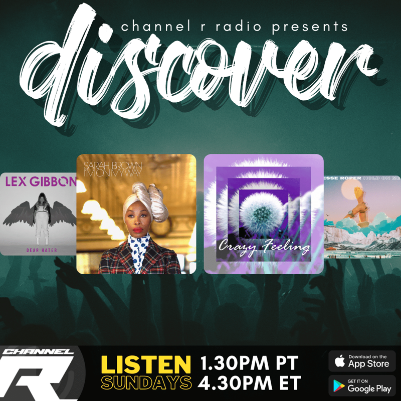 channelrradio's tweet photo. 🎤Channel R Discover featuring the emerging artists curated by @Tara_TLT starts NOW. On the show: @SarahBrownVocal, Roderic H, #LexGibbon, #JesseRoper, @MelMaryns, @byronmajor13, @BGooganheimer, #DannyDearden + more.
Listen on the website or app: https://t.co/AI9xiSi8FR