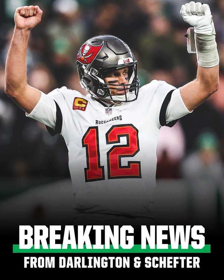 carrusel's tweet photo. ‼️🏈 TOM BRADY SE RETIRA

👉 El mejor jugados de la historia del fútbol americano se retira después de 22 temporadas 

🗣️ Lo están reportando los periodistas especializados en #NFL Adam Schefter @AdamSchefter y Jeff Darlington @JeffDarlington https://t.co/sLTkqmjjBj
