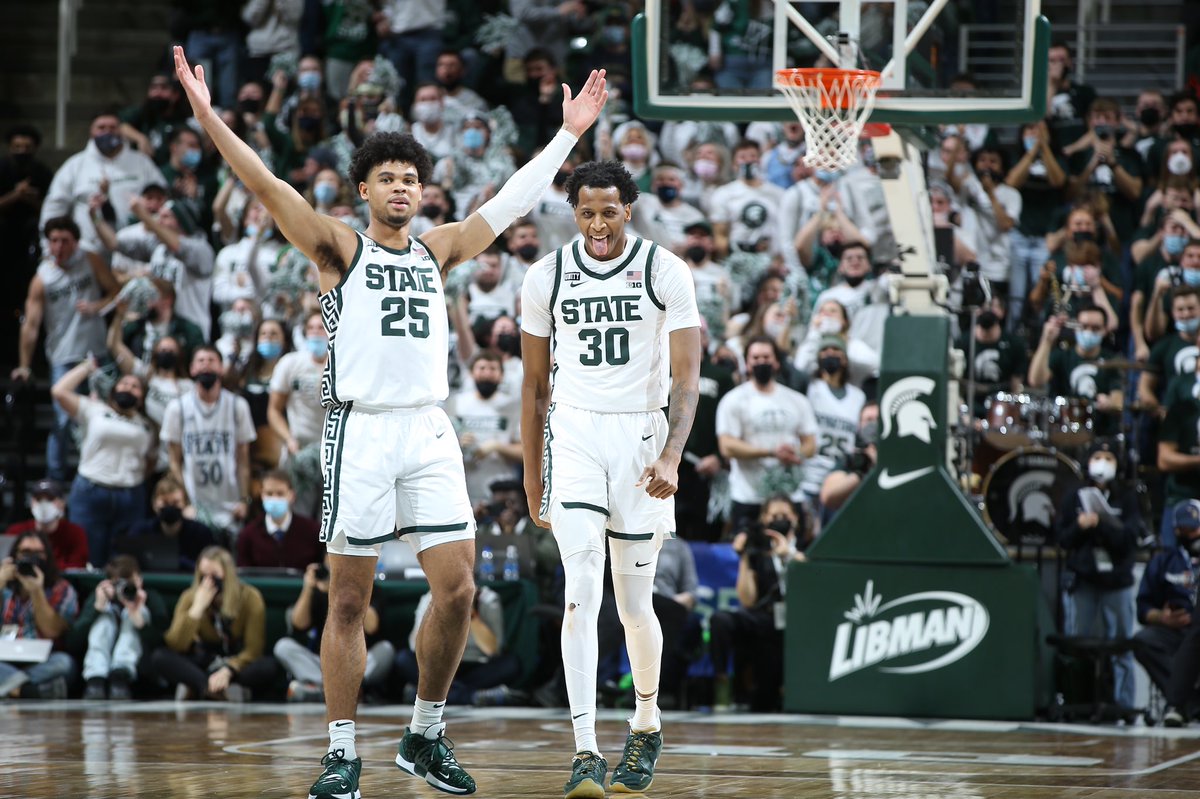 MSU_Basketball's tweet photo. VICTORY FOR MSU https://t.co/R0mcz5cUEu