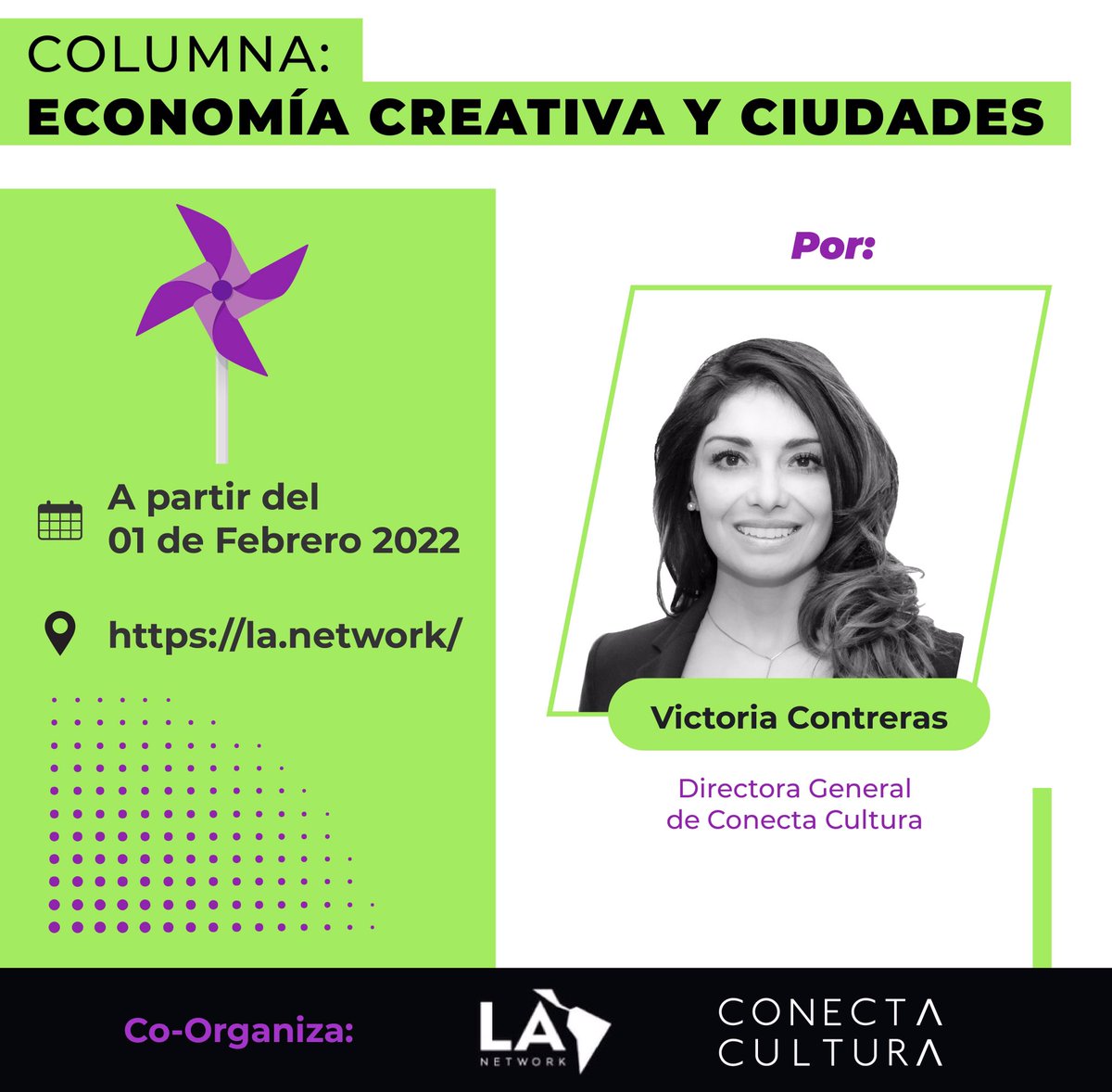 Se viene la Columna de @culturosa_ en @La_network 💜 
#economíacreativa #ciudades #creativeeconomy #cities #economiacriativa #cidades
