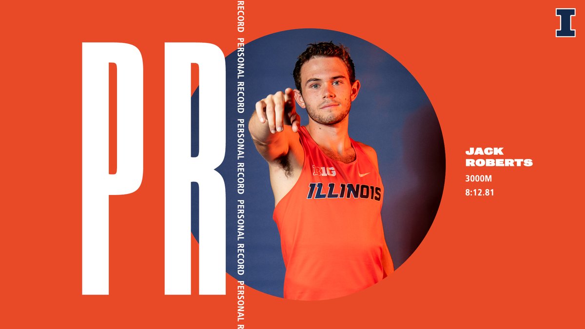 IlliniTrackXC's tweet photo. .@jackriberts shatters his personal-best to finish third in the 3000m!

#ILLINI https://t.co/R1xd6Kiv8H