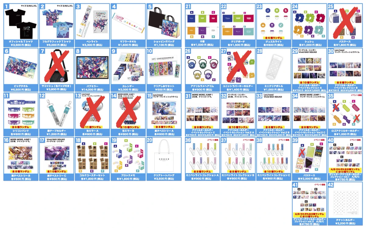 プロジェクトセカイ COLORFUL LIVE 1st - Link - グッズ プロジェクトセカイ COLORFUL LIVE 6th - Crossing -【セカライ】 on X