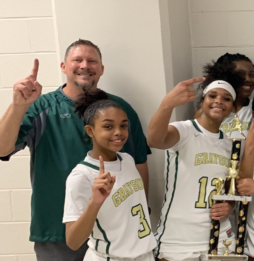 slater_coach's tweet photo. This guy @GraysonSoftball Bill Batchelor is a HOF Softball coach who coaches our 9th grade. He treats it like  the WNBA and loves our kids with his whole heart! GATA Coach Batch you brought us home! #BatchesBunch #9thGradeChamps https://t.co/z7DzOjF2WB